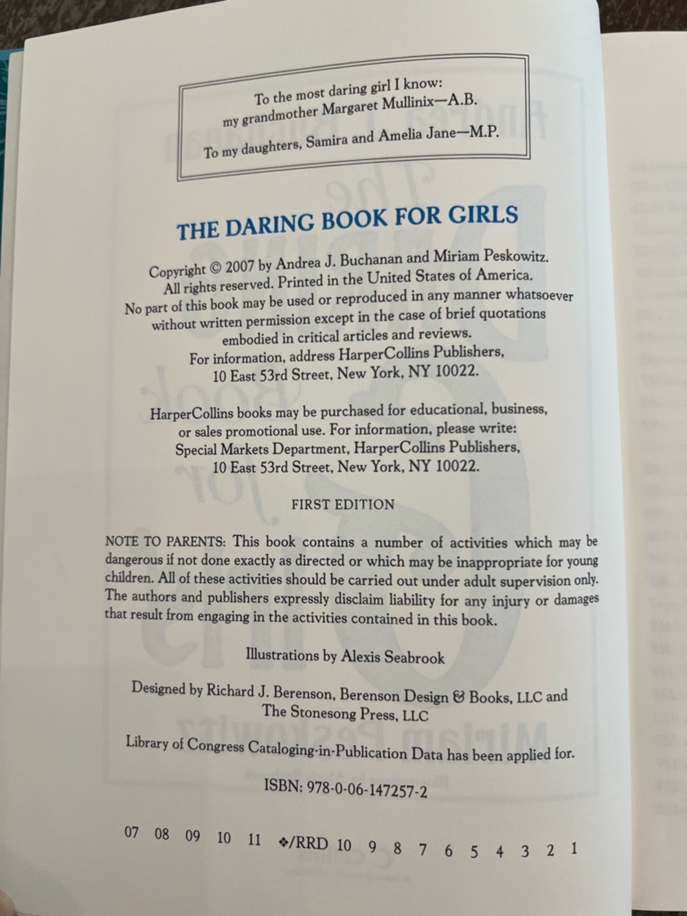 The Daring Book for Girls - Turquoise Hardcover - Picture 3 of 5